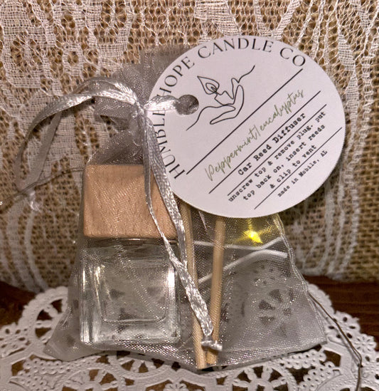Peppermint/Eucalyptus Car Reed Diffuser